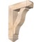Ekena Millwork Funston Arts and Crafts Smooth Bracket w/ Offset Brace, Douglas Fir, 7 1/2"W x 26"D x 34"H BKT0806X26X34FST03SDF - alternate 1